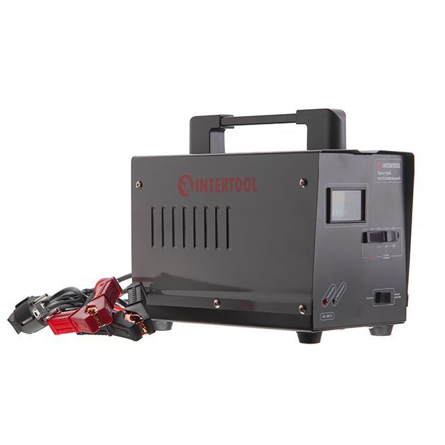 Пускозарядное устройство 6 В - 12 В, 220 В, 70 А INTERTOOL AT-3013