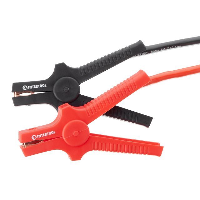 Провода пусковые 800 А, 4 м, до -40°C, чехол INTERTOOL AT-3050