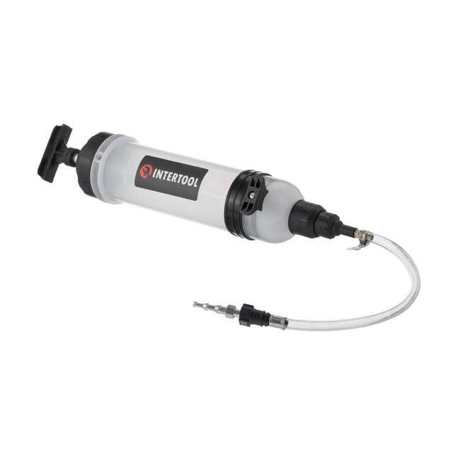Шприц для технических жидкостей 1.5л., с комплектом насадок INTERTOOL AT-3073