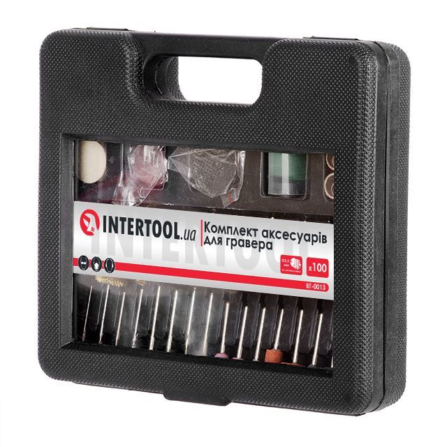 Комплект аксессуаров для гравера WT-0516, DT-0517, 100 ед. INTERTOOL BT-0013