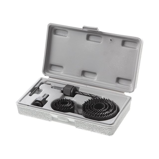 Набор корончатых сверл по дереву, 11 ед., 19-64 мм INTERTOOL BT-0023