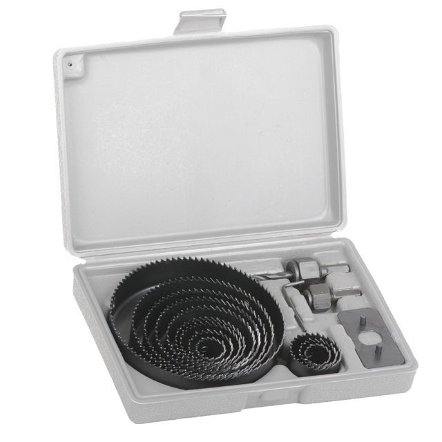 Набор корончатых сверл по дереву 19-127 мм, 16 ед. INTERTOOL BT-0026