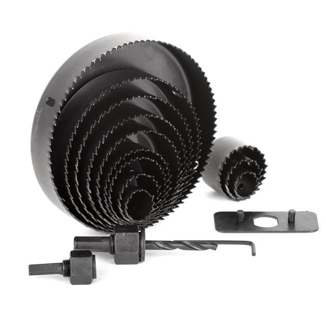 Набор корончатых сверл по дереву 19-127 мм, 16 ед. INTERTOOL BT-0026