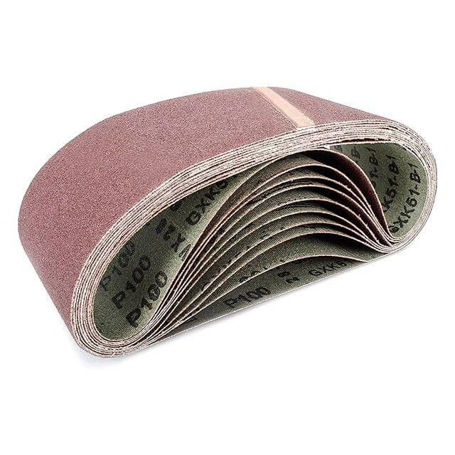 Лента шлифовальная 75*457 мм, К100, 10 ед. INTERTOOL BT-0310