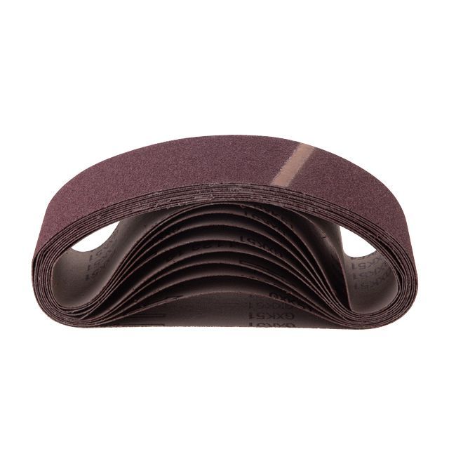 Лента шлифовальная 75*533 мм, К80, 10 ед. INTERTOOL BT-0408