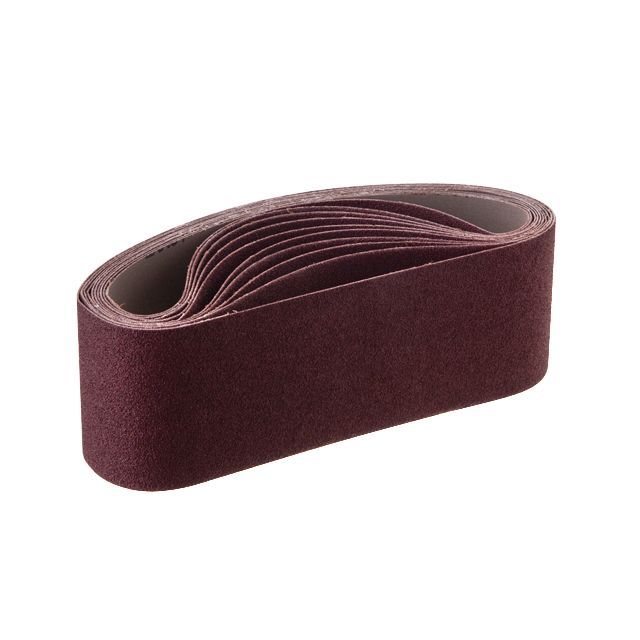 Лента шлифовальная 75*533 мм, К80, 10 ед. INTERTOOL BT-0408