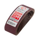 Лента шлифовальная 75*533 мм, К80, 10 ед. INTERTOOL BT-0408