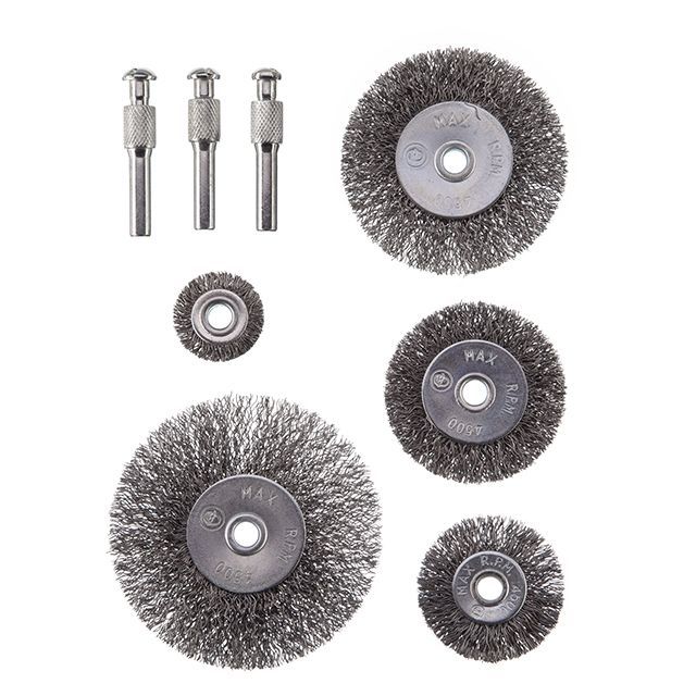 Набор щеток проволочных для дрели 1/4", 5 ед. INTERTOOL BT-0500