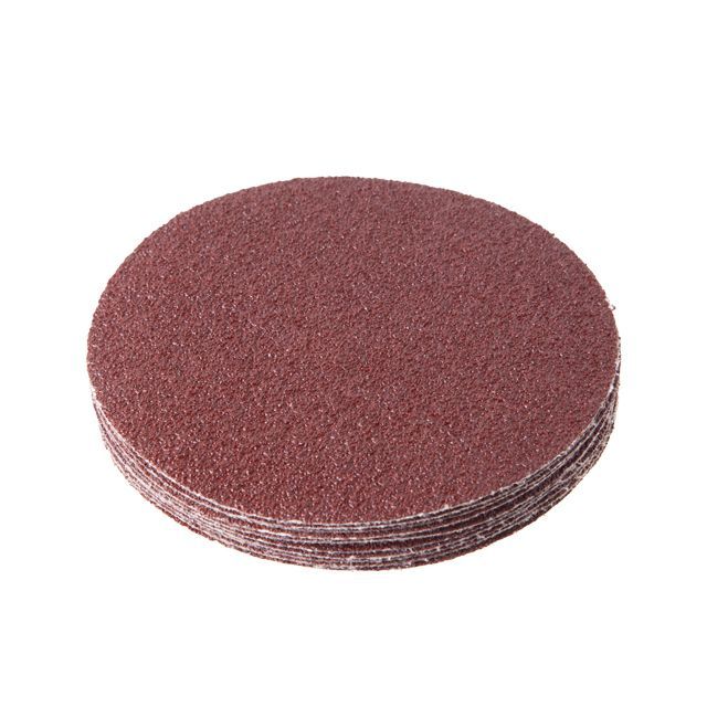Круг наждачный самоклеющийся 125 мм, бумага класс С, К40, 10 ед. INTERTOOL BT-0504