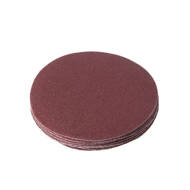 Круг наждачный самоклеющийся 125 мм, бумага класс С, К80, 10 ед. INTERTOOL BT-0508