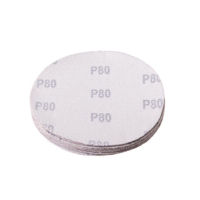 Круг наждачный самоклеющийся 125 мм, бумага класс С, К80, 10 ед. INTERTOOL BT-0508