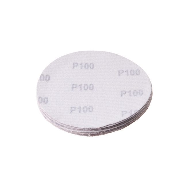 Круг наждачный самоклеющийся 125 мм, бумага класс С, К100, 10 ед. INTERTOOL BT-0510