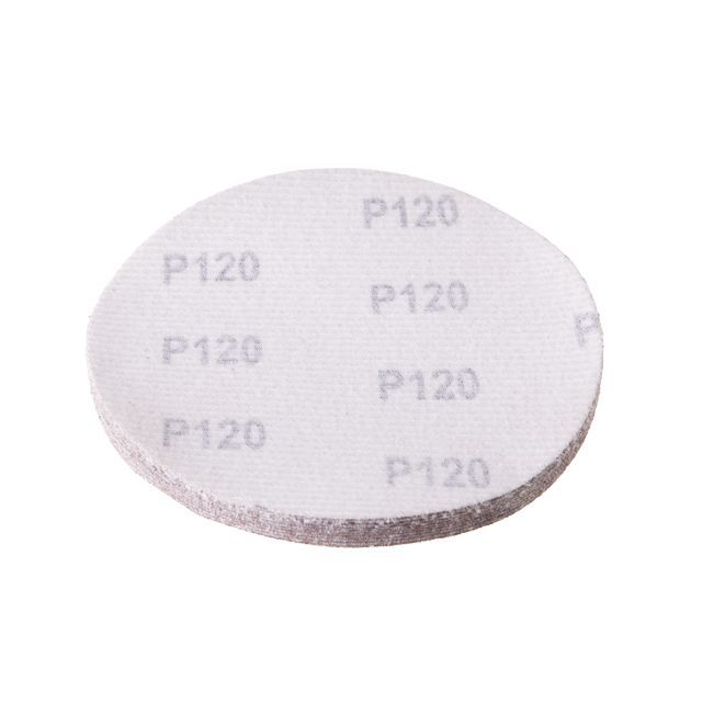 Круг наждачный самоклеющийся 125 мм, бумага класс С, К120, 10 ед. INTERTOOL BT-0512