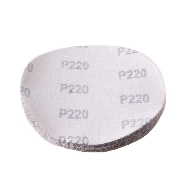 Круг наждачный самоклеющийся 125 мм, бумага класс С, К220, 10 ед. INTERTOOL BT-0522