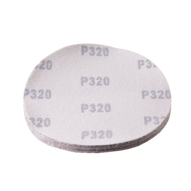 Круг наждачный самоклеющийся 125 мм, бумага класс С, К320, 10 ед. INTERTOOL BT-0532