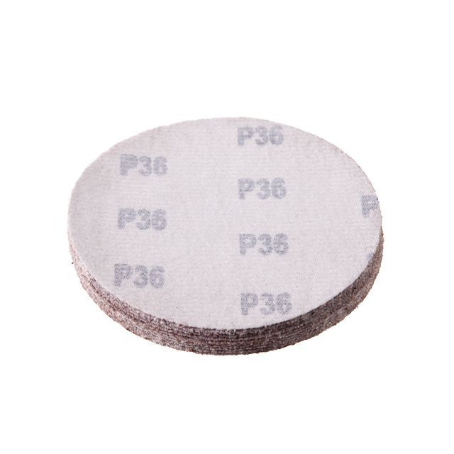 Круг наждачный самоклеющийся 125 мм, бумага класс E, К36, 10 ед. INTERTOOL BT-0552