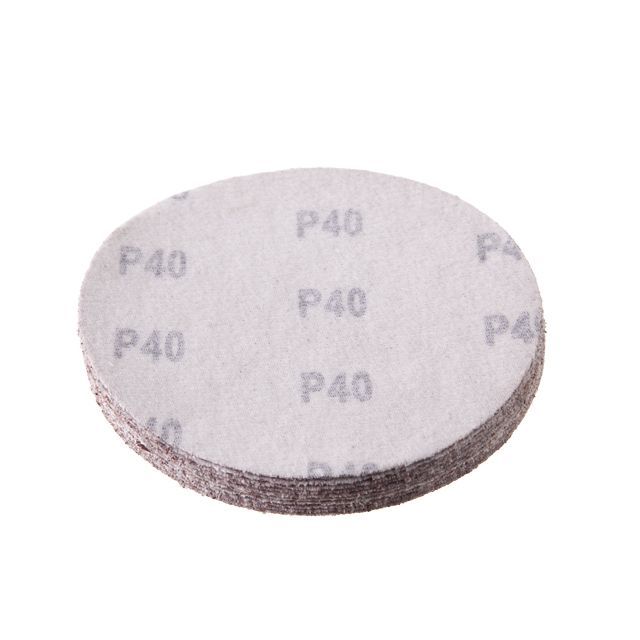 Круг наждачный самоклеющийся 125 мм, бумага класс E, К40, 10 ед. INTERTOOL BT-0554