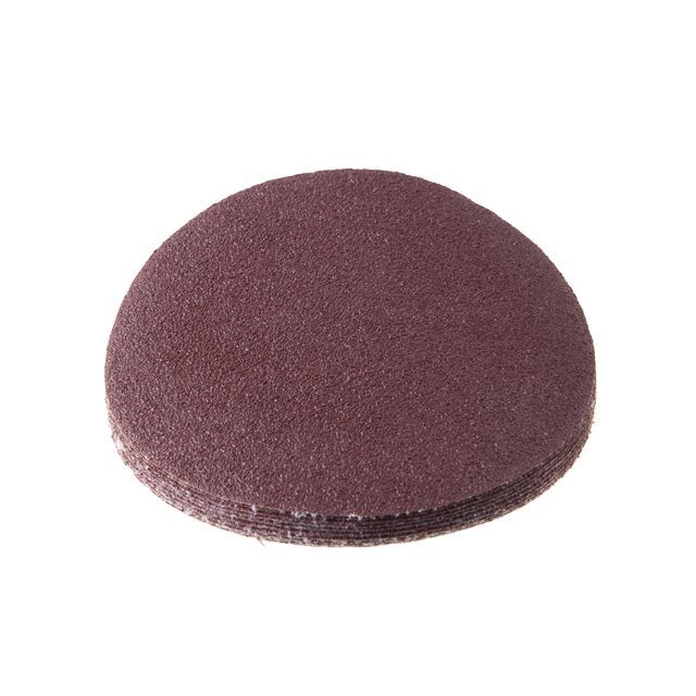 Круг наждачный самоклеющийся 125 мм, бумага класс E, К80, 10 ед. INTERTOOL BT-0558