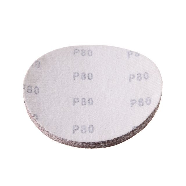 Круг наждачный самоклеющийся 125 мм, бумага класс E, К80, 10 ед. INTERTOOL BT-0558