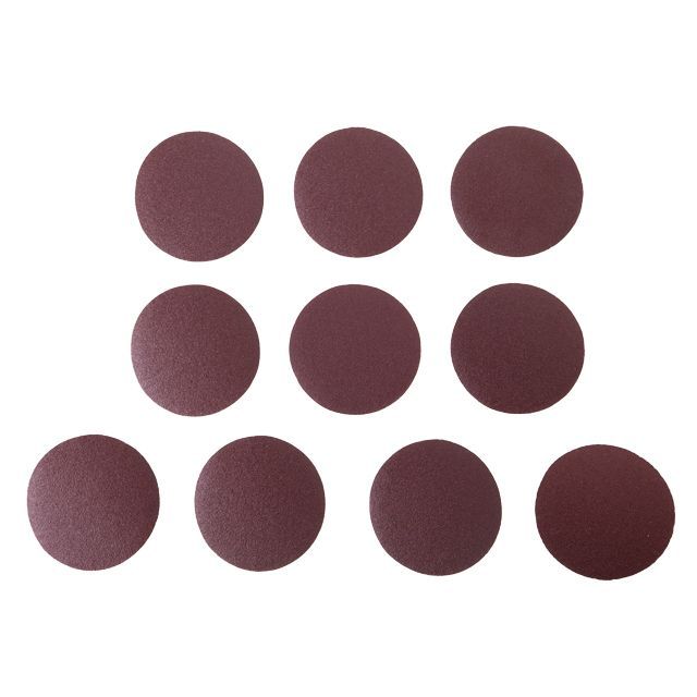 Круг наждачный самоклеющийся 125 мм, бумага класс E, К80, 10 ед. INTERTOOL BT-0558