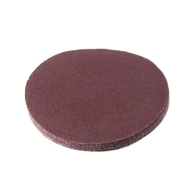 Круг наждачный самоклеющийся 125 мм, бумага класс E, К100, 10 ед. INTERTOOL BT-0561