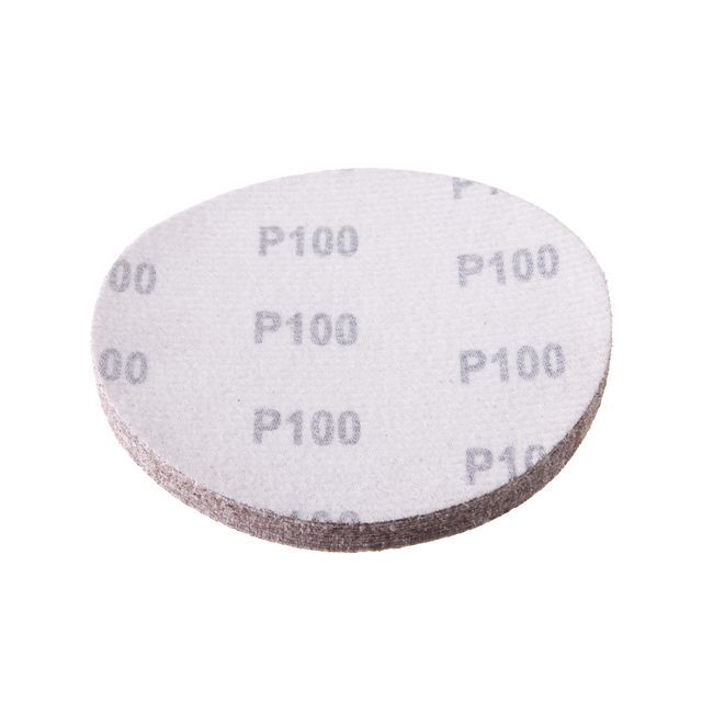 Круг наждачный самоклеющийся 125 мм, бумага класс E, К100, 10 ед. INTERTOOL BT-0561