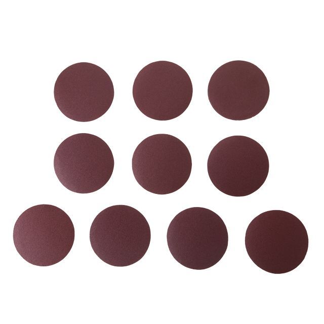 Круг наждачный самоклеющийся 125 мм, бумага класс E, К100, 10 ед. INTERTOOL BT-0561