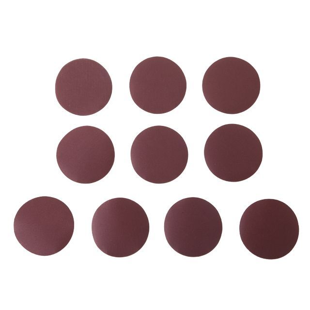 Круг наждачный самоклеющийся 125 мм, бумага класс E, плотность 220 г/м2, К180, уп. 10ед. INTERTOOL BT-0564