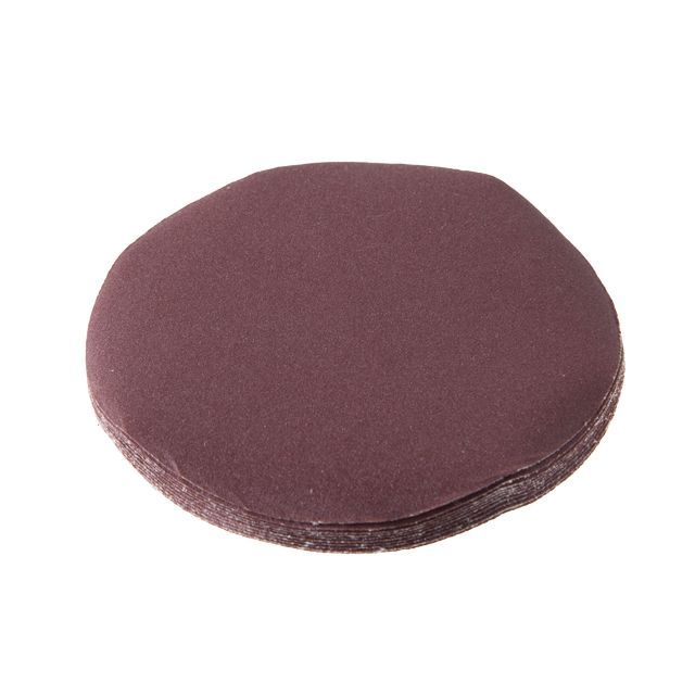 Круг наждачный самоклеющийся 125 мм, бумага класс E, К220, 10 ед. INTERTOOL BT-0565