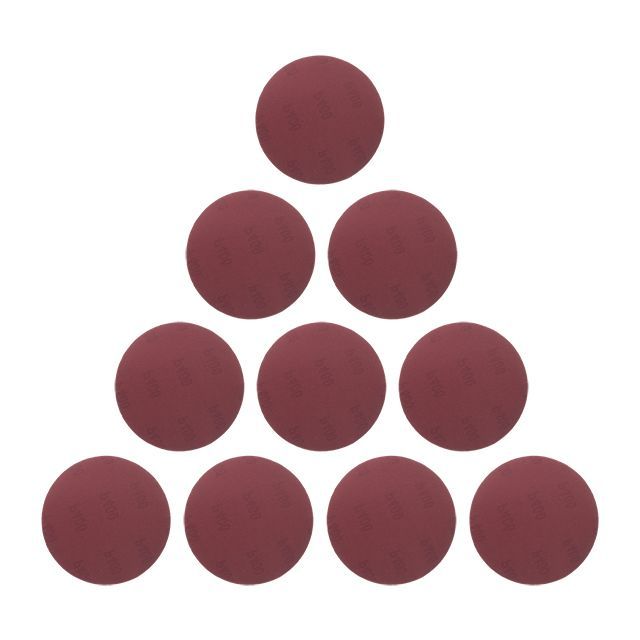 Круг наждачный самоклеющийся 125 мм, бумага класс E, К400, 10 ед. INTERTOOL BT-0569