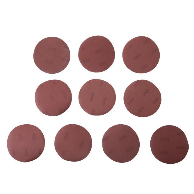 Круг наждачный самоклеющийся 125 мм, бумага класс E, К600, 10 ед. INTERTOOL BT-0570