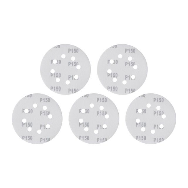 Круг наждачный самоклеющийся 125 мм с отверстиями, бумага класс С, К150, 5 ед. INTERTOOL BT-0588