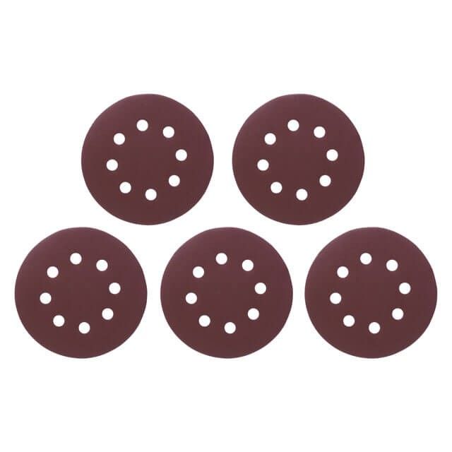 Круг наждачный самоклеющийся 125 мм с отверстиями, бумага класс С, К240, 5 ед. INTERTOOL BT-0591