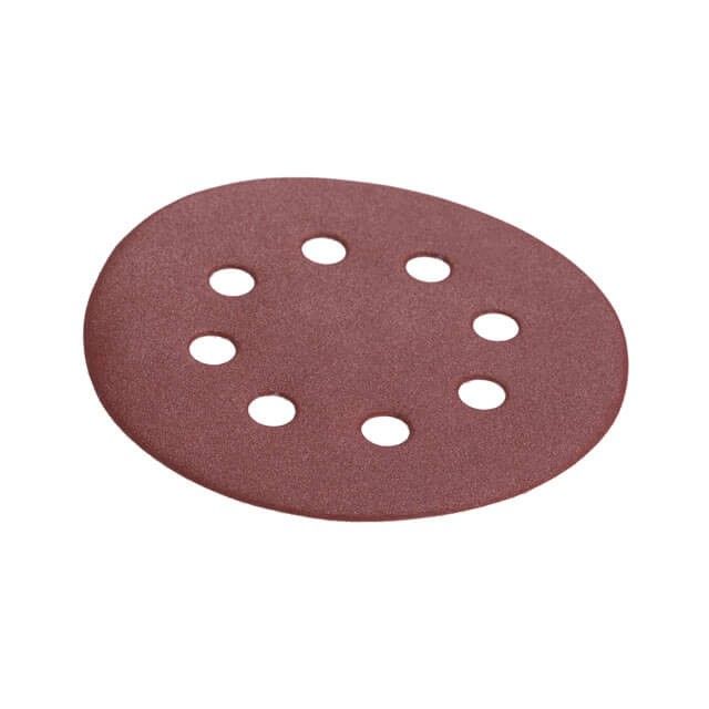 Круг наждачный самоклеющийся 125 мм с отверстиями, бумага класс С, К320, 5 ед. INTERTOOL BT-0592