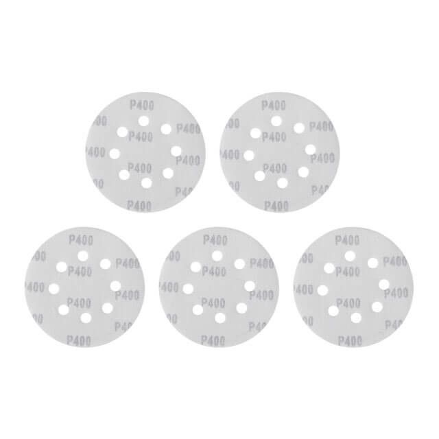 Круг наждачный самоклеющийся 125 мм с отверстиями, бумага класс С, К400, 5 ед. INTERTOOL BT-0593