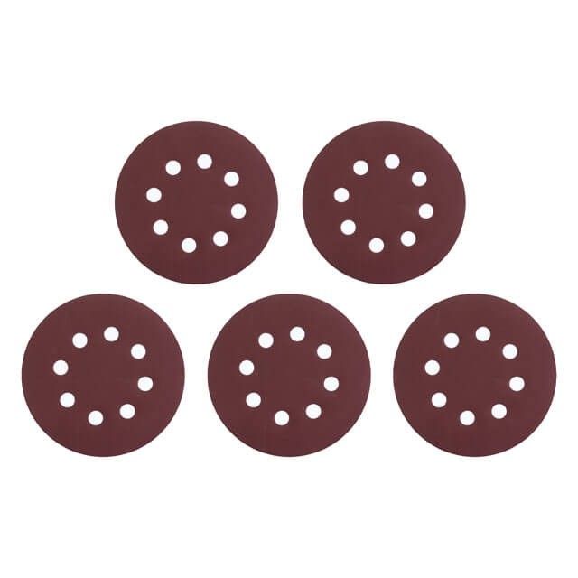 Круг наждачный самоклеющийся 125 мм с отверстиями, бумага класс С, К400, 5 ед. INTERTOOL BT-0593