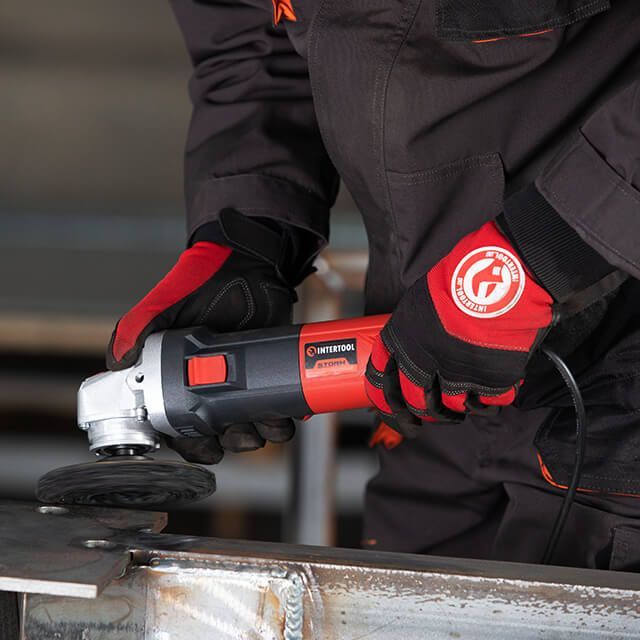 Диск зачистной из вспененного абразива черный 125*22.2*13 мм, P46, T27 INTERTOOL BT-0602