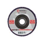 Диск зачистной из вспененного абразива фиолетовый 125*22.2*13 мм, P46, T27 INTERTOOL BT-0603