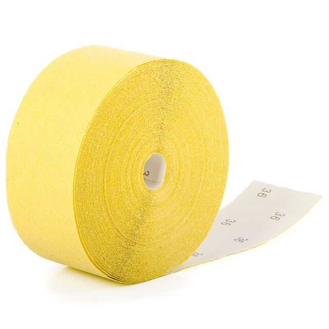 Шлифовальная шкурка на бумажной основе К36, 115 мм * 50 м INTERTOOL BT-0813