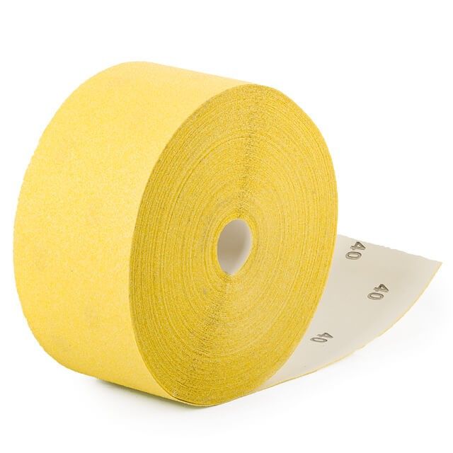 Шлифовальная шкурка на бумажной основе К40, 115 мм * 50 м INTERTOOL BT-0814