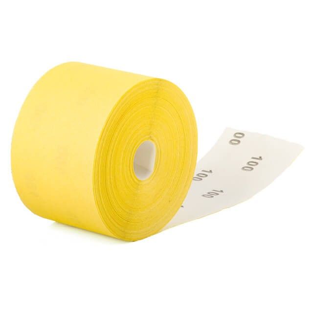 Шлифовальная шкурка на бумажной основе К100, 115 мм * 50 м INTERTOOL BT-0820