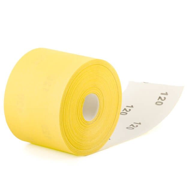 Шлифовальная шкурка на бумажной основе К120, 115 мм * 50 м INTERTOOL BT-0821