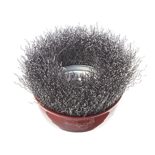 Щетка чашечная 75 мм, для УШМ, М14 (витая проволока) INTERTOOL BT-1075