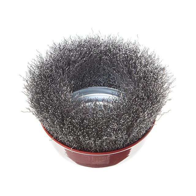 Щетка чашечная 100 мм, для УШМ, М14 (витая проволока) INTERTOOL BT-1100