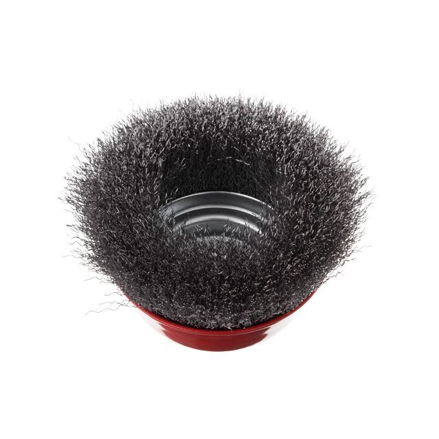 Щетка чашечная 125 мм, для УШМ, М14 (витая проволока) INTERTOOL BT-1125