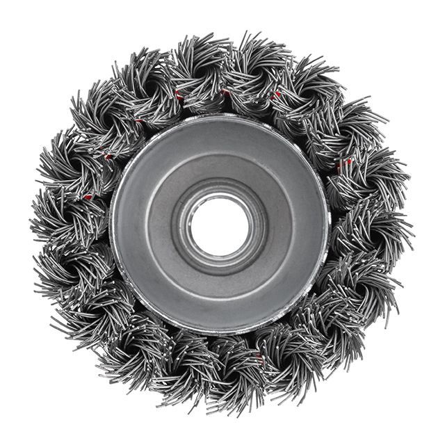 Щетка чашечная 75 мм, для УШМ, М14 (пучки витой проволоки) INTERTOOL BT-2075