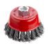 Щетка чашечная 75 мм, для УШМ, М14 (пучки витой проволоки) INTERTOOL BT-2075