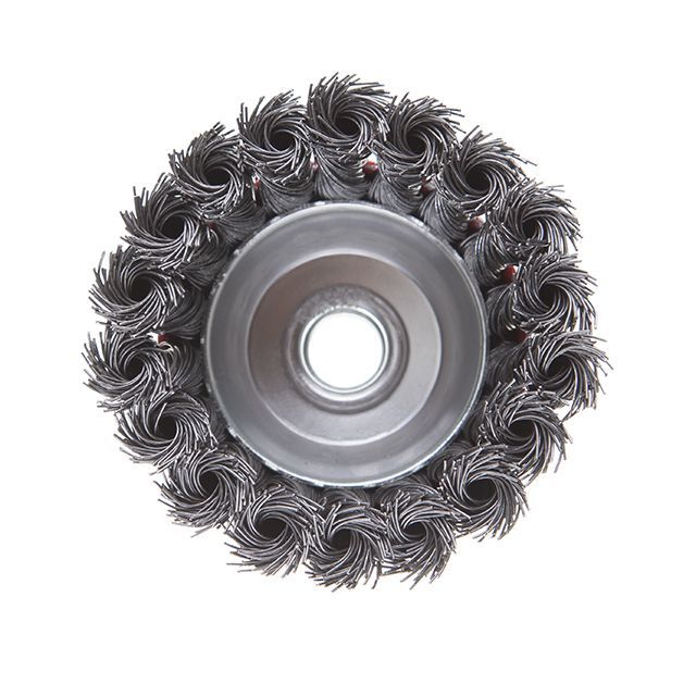 Щетка чашечная 85 мм, для УШМ, М14 (пучки витой проволоки) INTERTOOL BT-2085