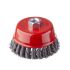 Щетка чашечная 100 мм, для УШМ, М14 (пучки витой проволоки) INTERTOOL BT-2100