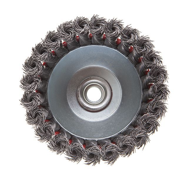 Щетка чашечная 125 мм, для УШМ, М14 (пучки витой проволоки) INTERTOOL BT-2125
